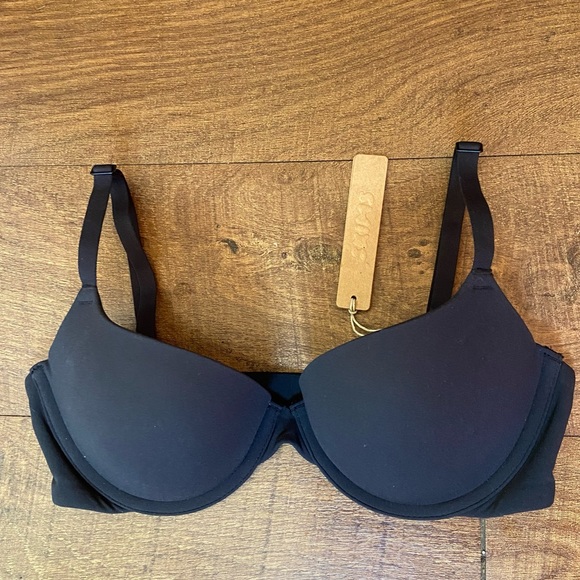 Skims Fits Everybody Push-up Bra Onyx Size 32 C - Picture 4 of 7